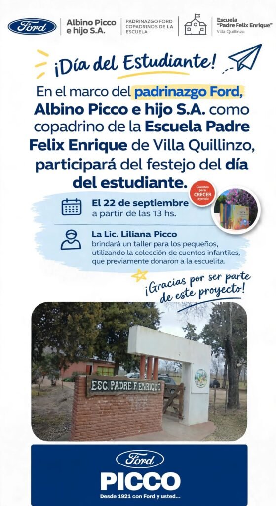 Día del Estudiante en la Escuela Padre Félix Enrique – Taller con Liliana Picco